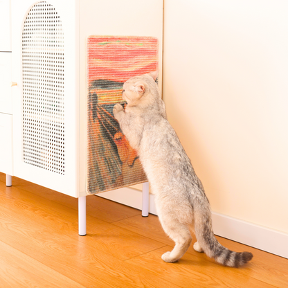 Art-Inspired Natural Sisal Scratching Mat